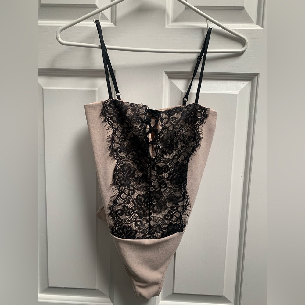 Missguided lace up bodysuit